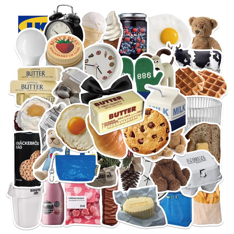 

[chaeya.things] sticker aesthetic ikea retro anti air lucu