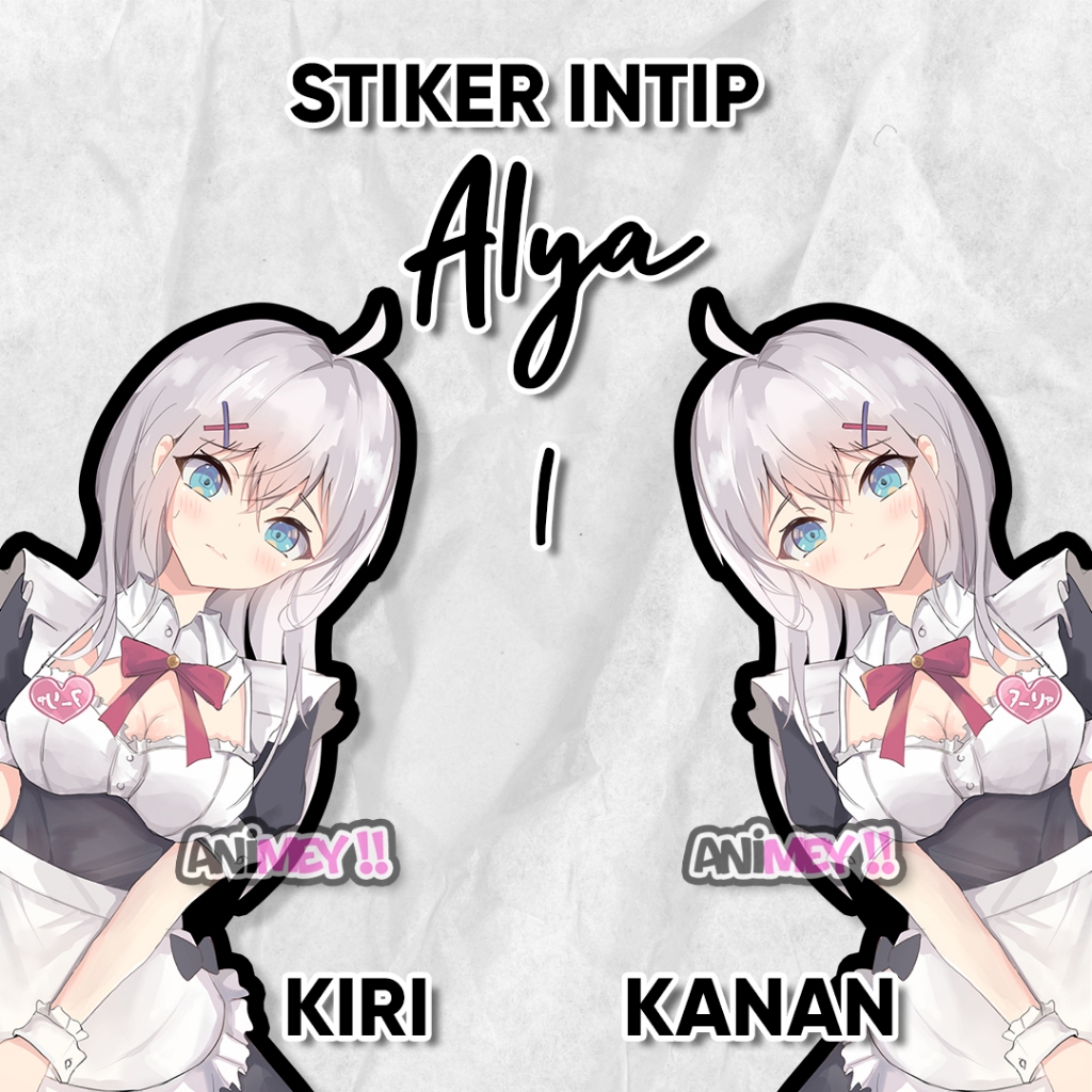 

Stiker Intip Samping Alya Roshidere / stiker Waterproof