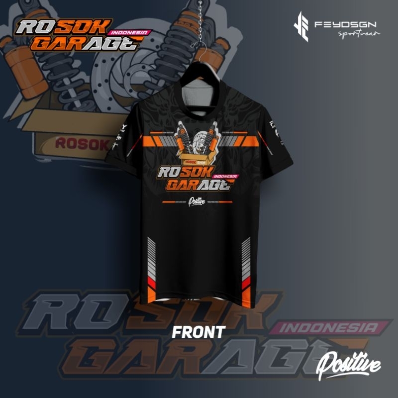 JERSEY RACING ROSOK GARAGE INDONESIA - BAJU KAOS JERSEY ROSOK GARAGE  VIRAL DESAIN RACING PREMIUM QU