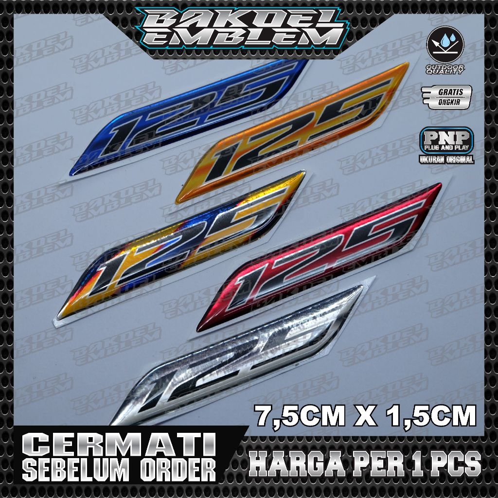 Emblem timbul 125 vario