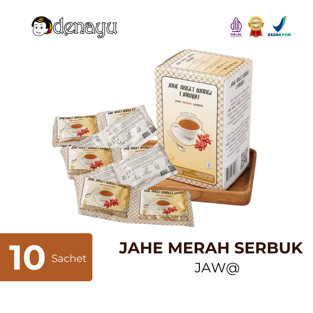 

Jahe Merah Instan Denayu | Minuman Serbuk Isi 10 Sachet | 100% Bahan Alami Tanpa Pengawet Buatan | Halal dan BPOM