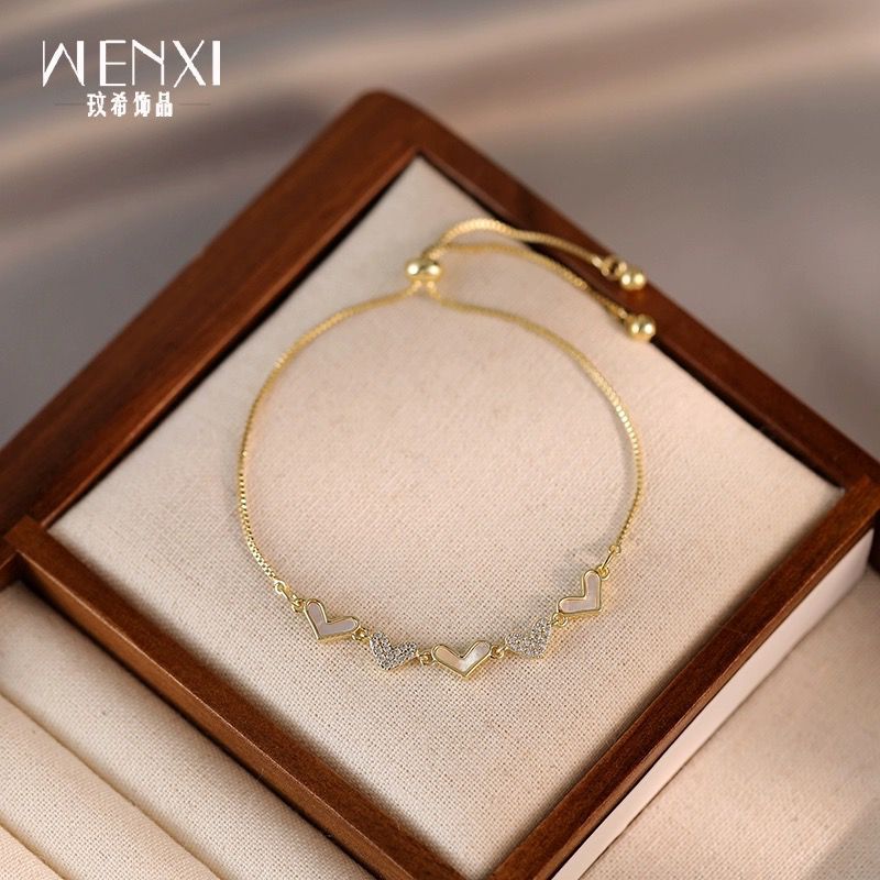 Gelang Serut Wanita Titanium Anti Karat Tidak Luntur Gelang Titanium Serut