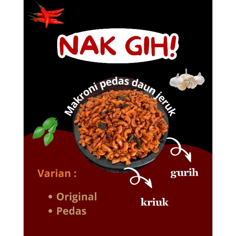 

Nakgih!~ makaroni kriuk pedas daun jeruk | 250g, 500g, 1kg