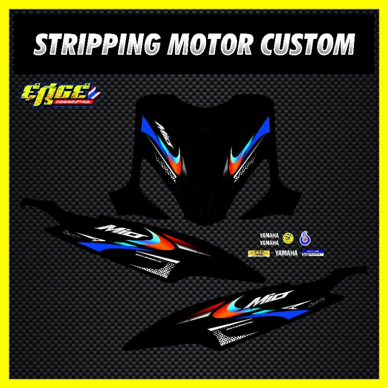 striping mio sporty vietnam hitam variasi