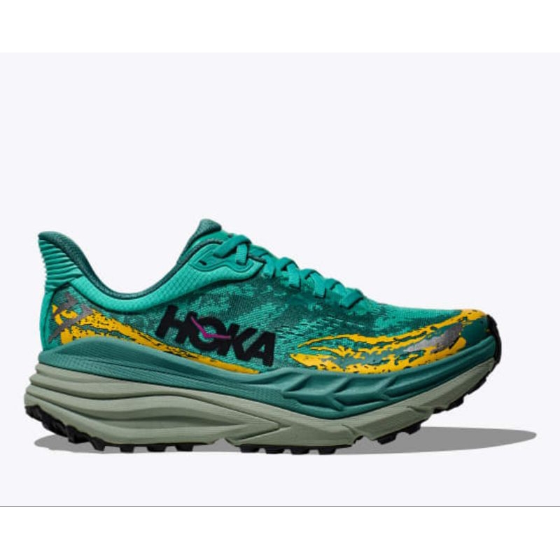 Hoka Stinson 7 Women's Trail Running Shoes - Electric Aqua / Oceanic