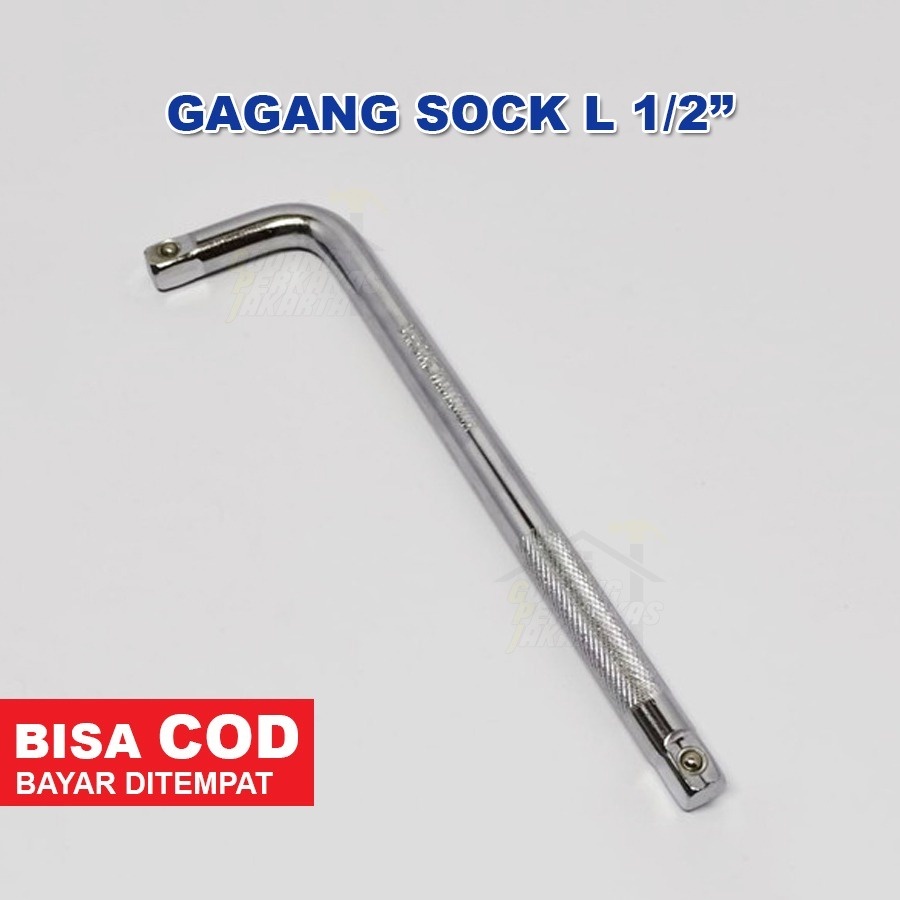PAKET HEMAT Gagang Kunci Sock Sok ½" Inch + Mata Sock Shock 19mm 22mm / Kunci CVT