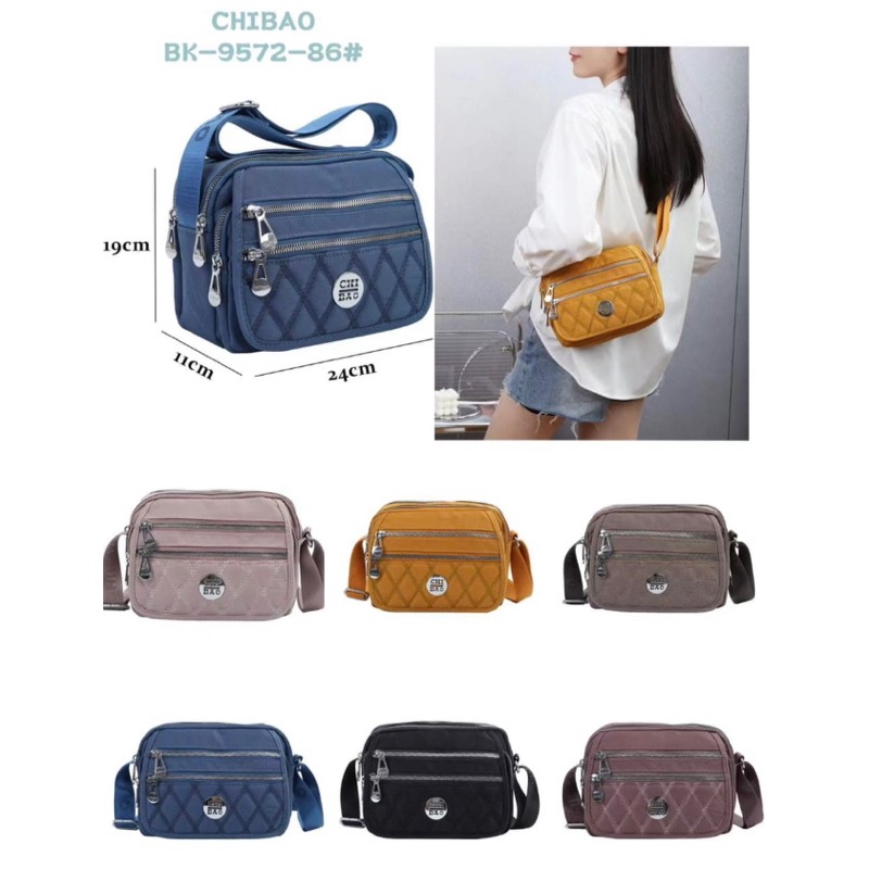 CUCI GUDANG Tas selempang chibao wanita bordir cantik 9572