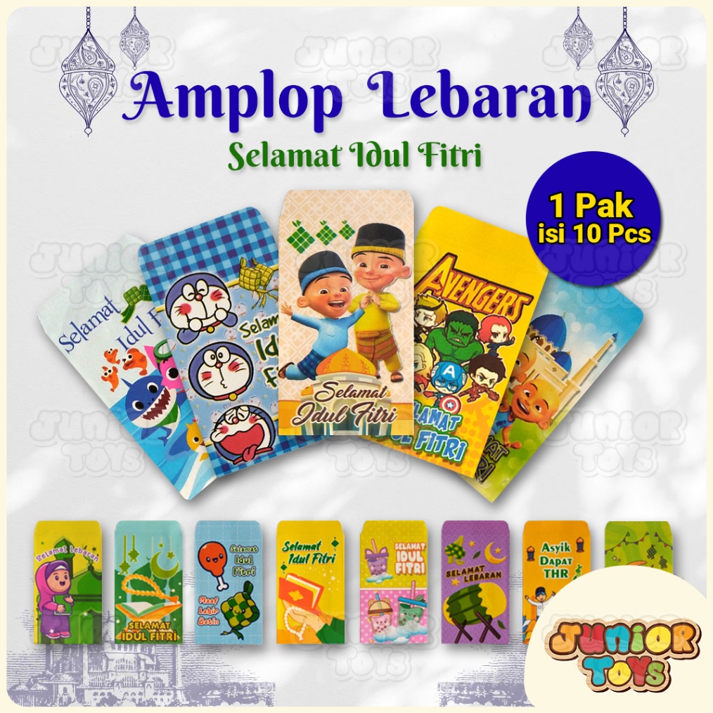 

GOGO Amplop Lebaran Selamat Idul Fitri Karakter Anak isi 1 pcs