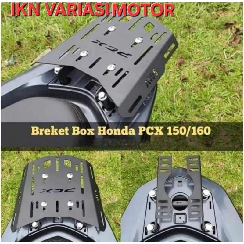 brecket box pcx 150 pcx 160 brecket box pcx breket box pangkon box motor givi kappa