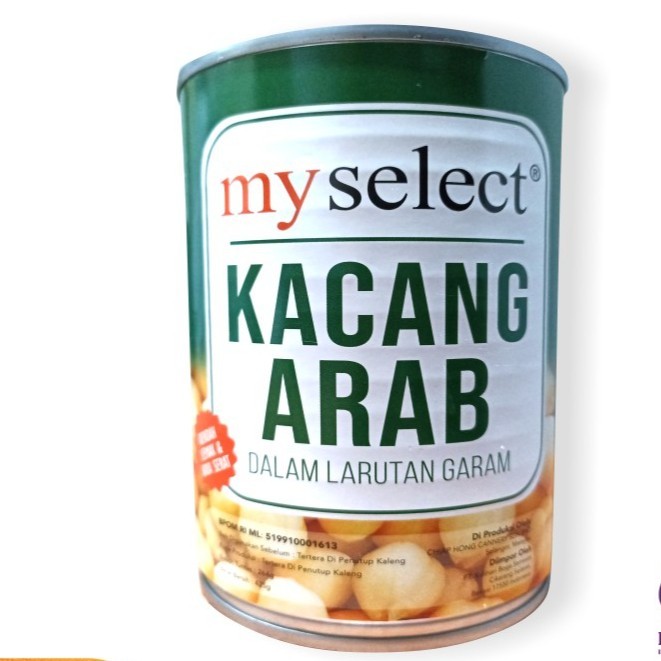 

Chick Peas in Can My Select / Kacang Arab My Select - 425 Gram