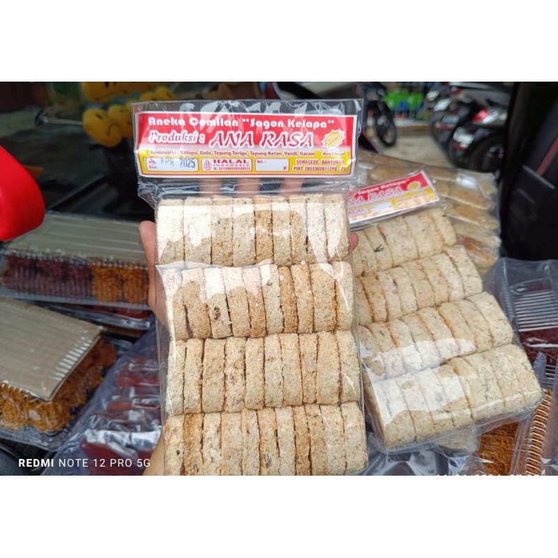 cemilan sagon kelapa gurih manis 1 pack