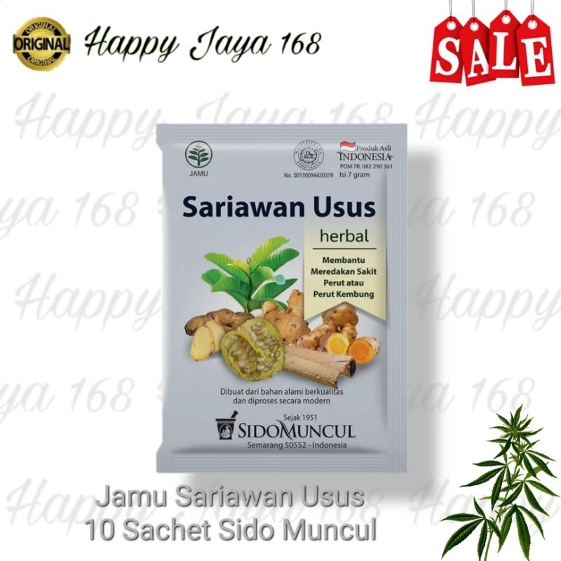 

Jamu Sariawan Usus Sido Muncul 10 Sachet