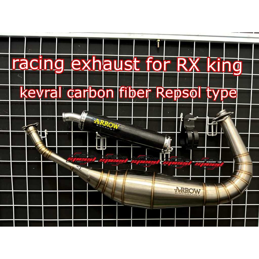 Knalpot Rx King Rx Spesial Kolong Repsol Karbon ARROW KARBON KEVRAL ASLI