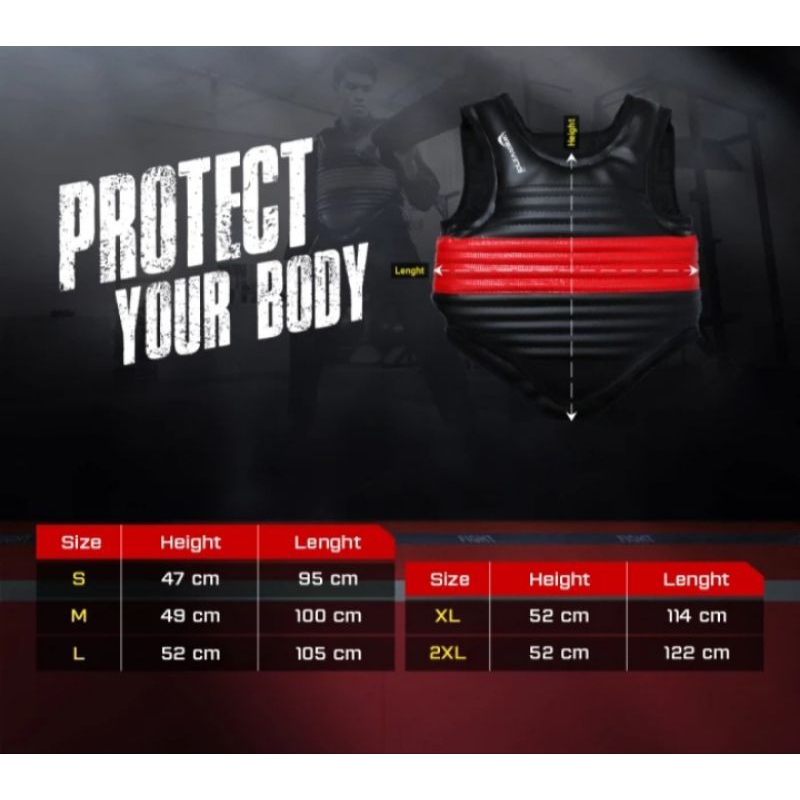Body Protector Silat Full Velcro Werving Supperior