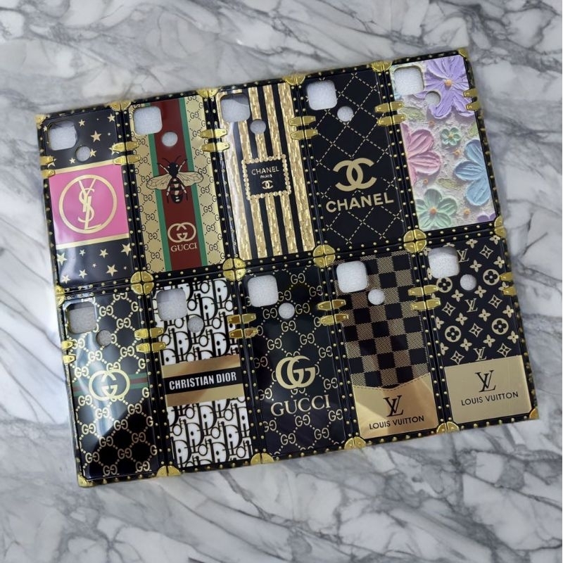 Case Motif LV branded Oppo A15. A16. A17. A57. A18. A58. Vivo Y20. Y17s. Y17. Infinix Smart 8