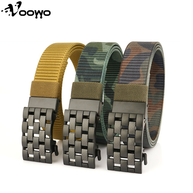 Voowo Casual Premium Ikat Pinggang Pria Sabuk  Canvas Sabuk Pinggang Pria Ikat Pinggang