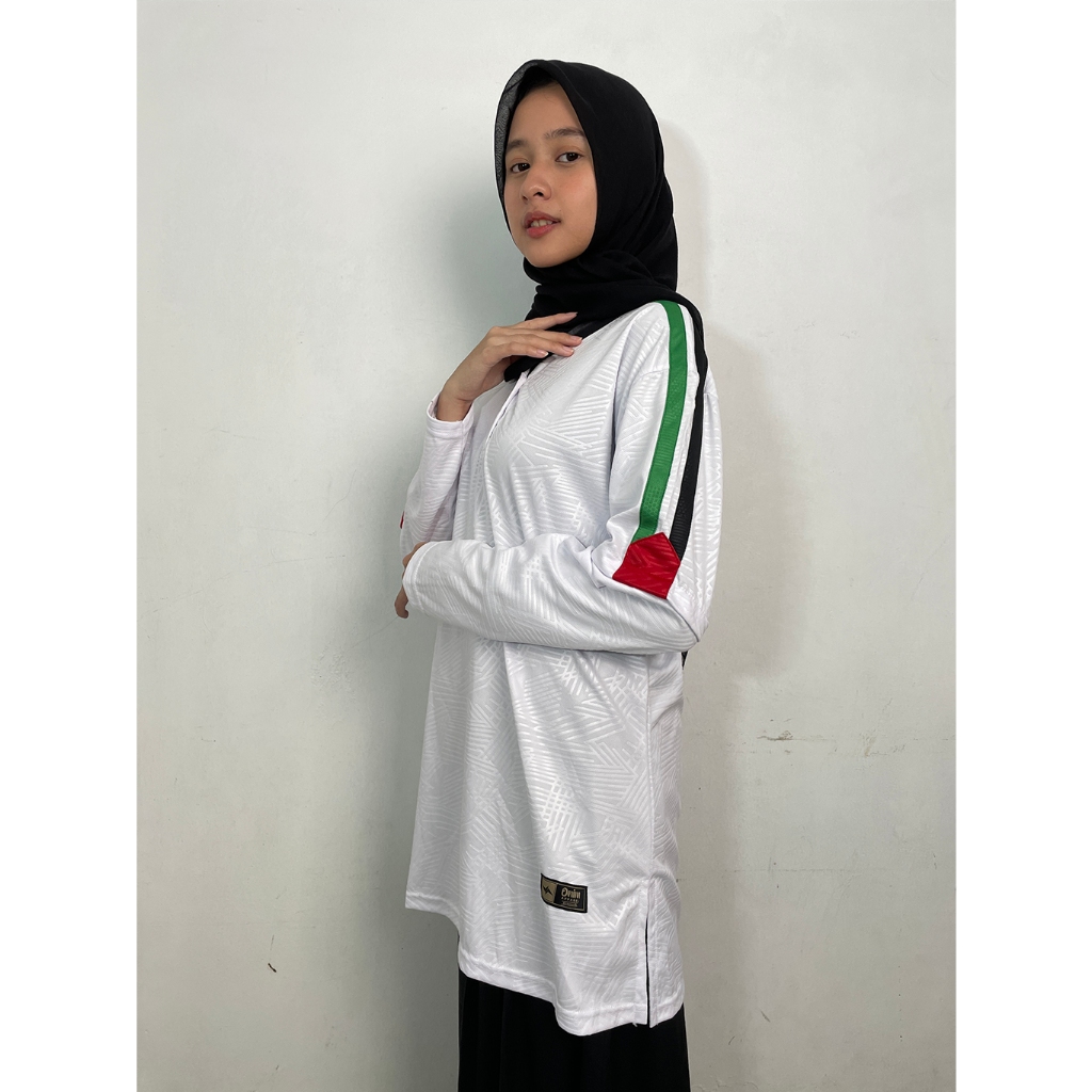Tunik Putih Ramalah - Onim Apparel Palestina