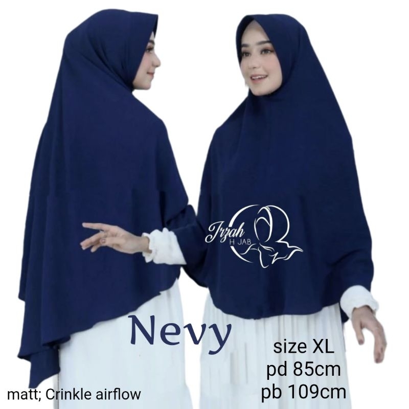 bergo crinkle pet antem busa size XL/hijab jilbab crinkle pet jumbo/kerudung crinkle airflow jumbo