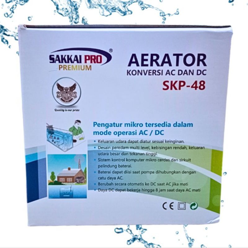 SAKKAI PRO SKP 48 POMPA UDARA AIRPUMP AERATOR KONVERSI AC DC
