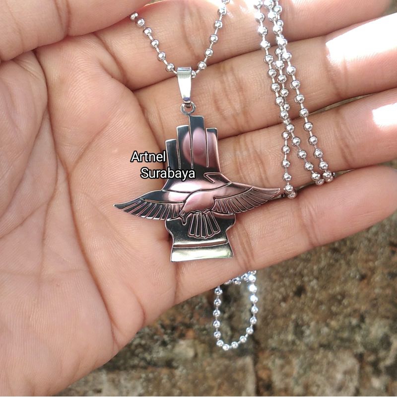 MERPATI PUTIH Kalung Merpati Putih Stainless Monel