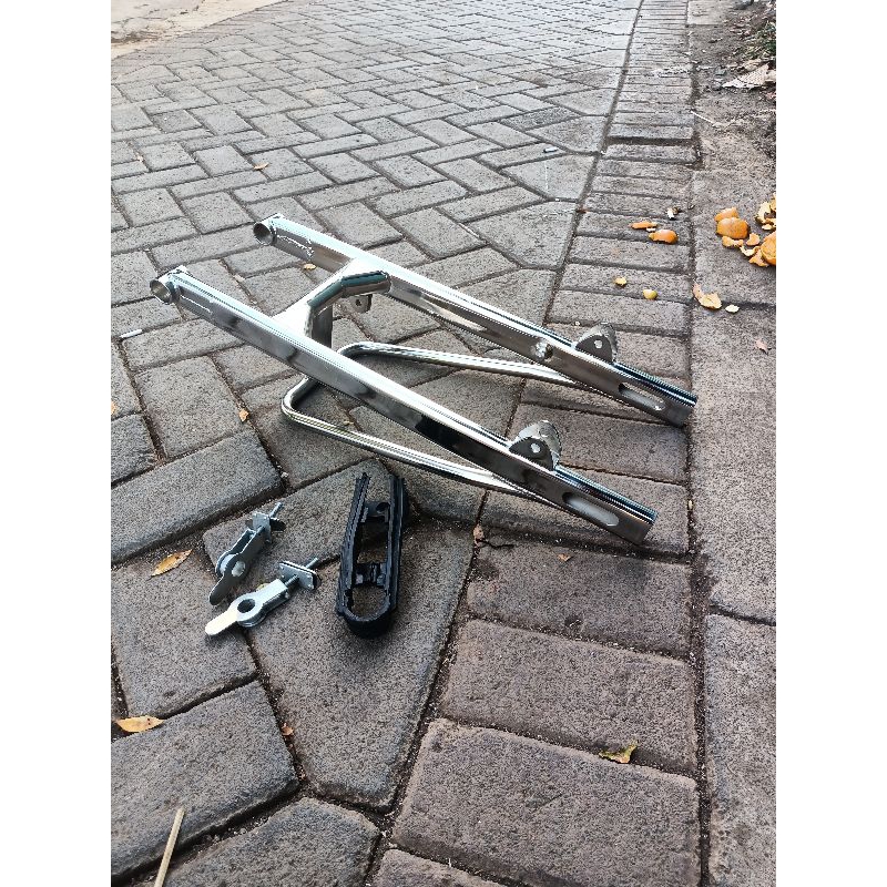 Swing arm Tiger model Kawasaki ninja R besi Full croom handmade