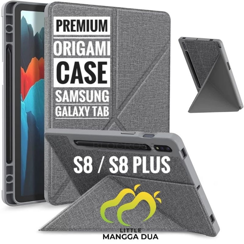 Case Samsung Galaxy Tab S8 S8+ S8 Plus Origami Premium Casing Cover SM-700 X706 SM-X800 X806