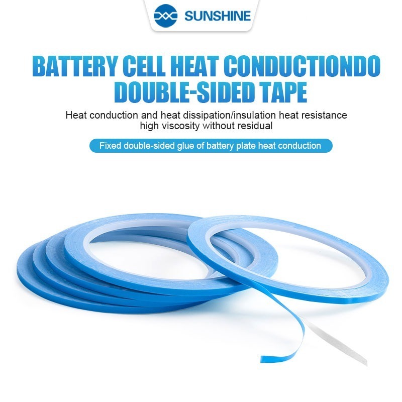 

DOUBLE TAPE BLUE STICKER FOR BATTERY THERMAL 0.3CM