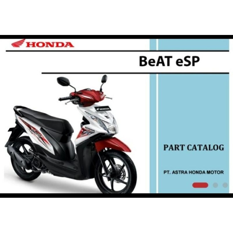 Buku Part Catalog Katalog Copian Honda Beat Esp 2014 K25