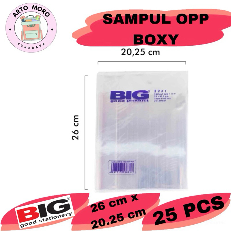 

SAMPUL PLASTIK OPP BIG BOXY (1 PAK) READY STOCK SURABAYA