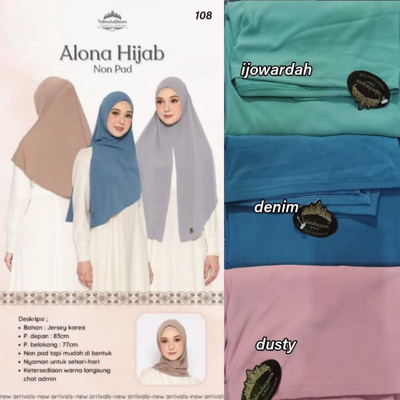 segitiga instan Jersey /Alona hijab non pad valenshaqueen