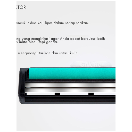 Gillette Pencukur Vector 2 Mata Pisau Refill
