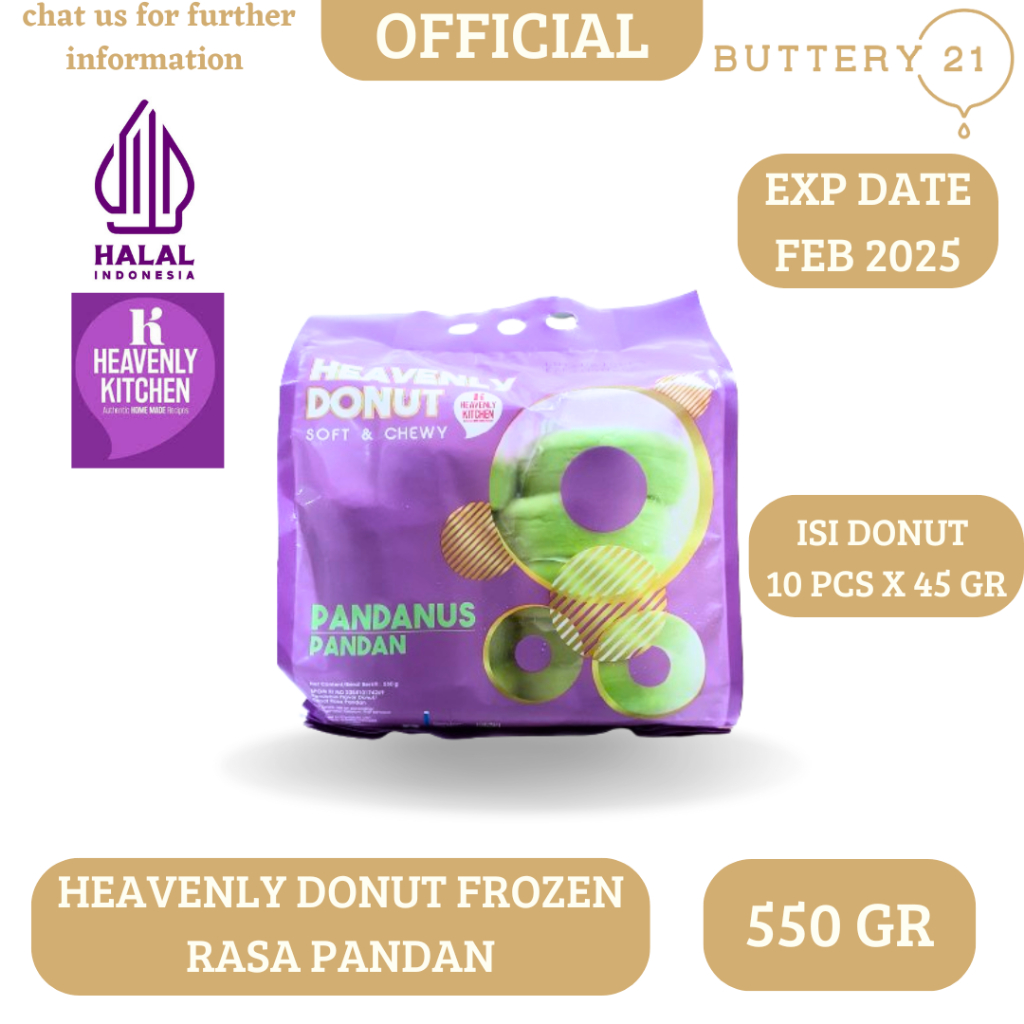 

HEAVENLY DONUT/DONAT BEKU/DONUT FROZEN RASA PANDAN/GANDUM/UBI CELEMBU/UBI UNGU/KENTANG