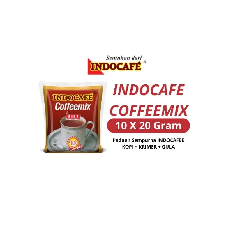 

INDOCAFE COFEEMIX 1 RENCENG ISI 10 SACHET