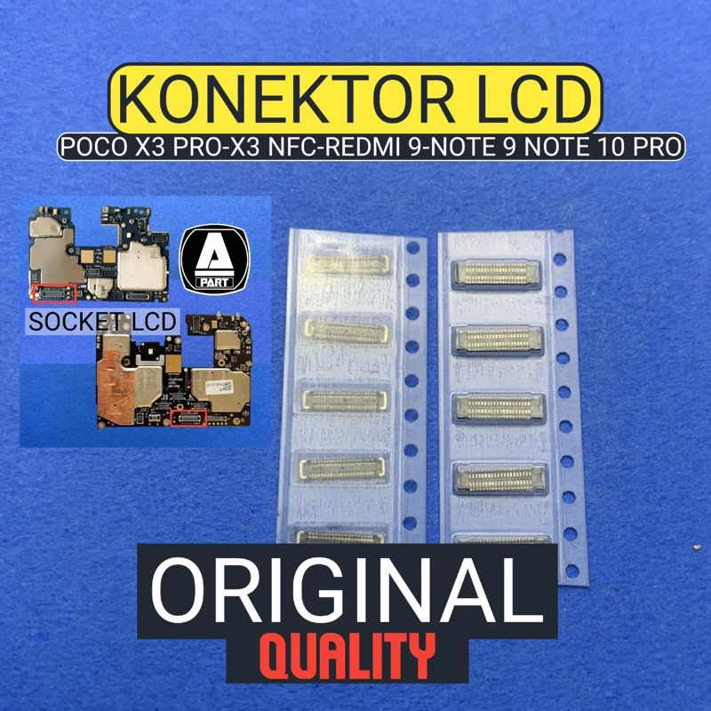 KONEKTOR LCD 40 PIN POCO X3 PRO/ X3 NFC / REDMI 9 / REDMI NOTE 9 / NOTE 10 PRO