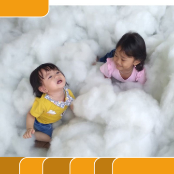 Dakron kiloan murah 1kg asli silikon 100% buat isian bantal isian boneka