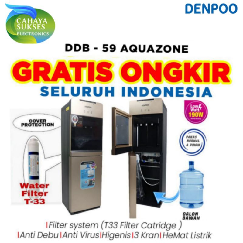 DISPENSER  DENPOO GALON BAWAH - DDB 59 FILTER