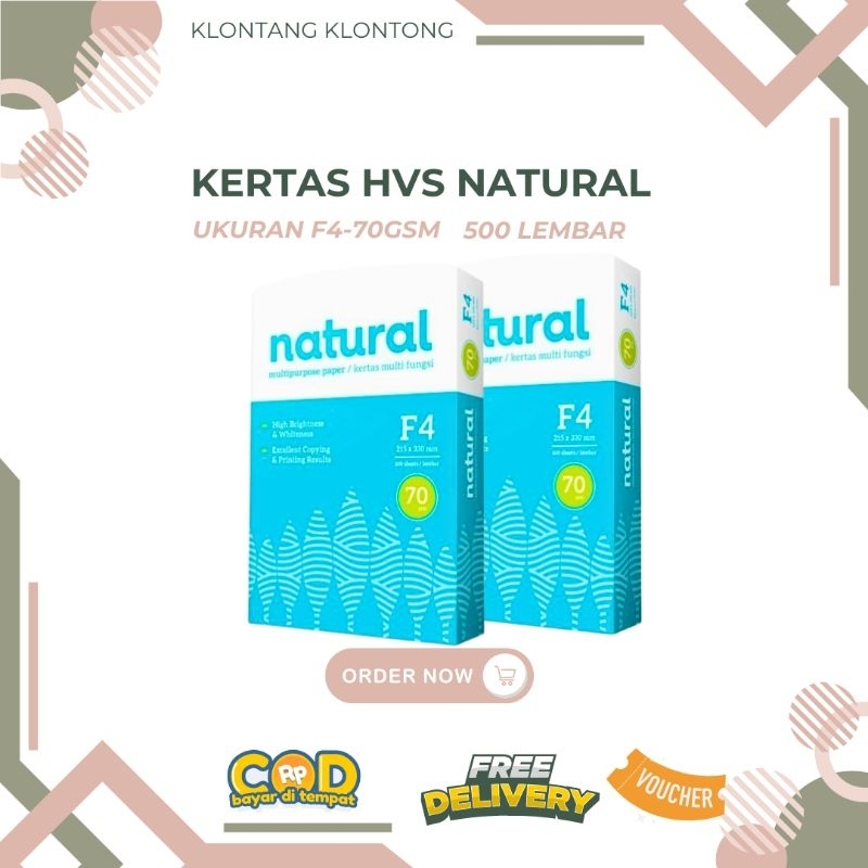 

Kertas HVS F4 Natural 70 GSM