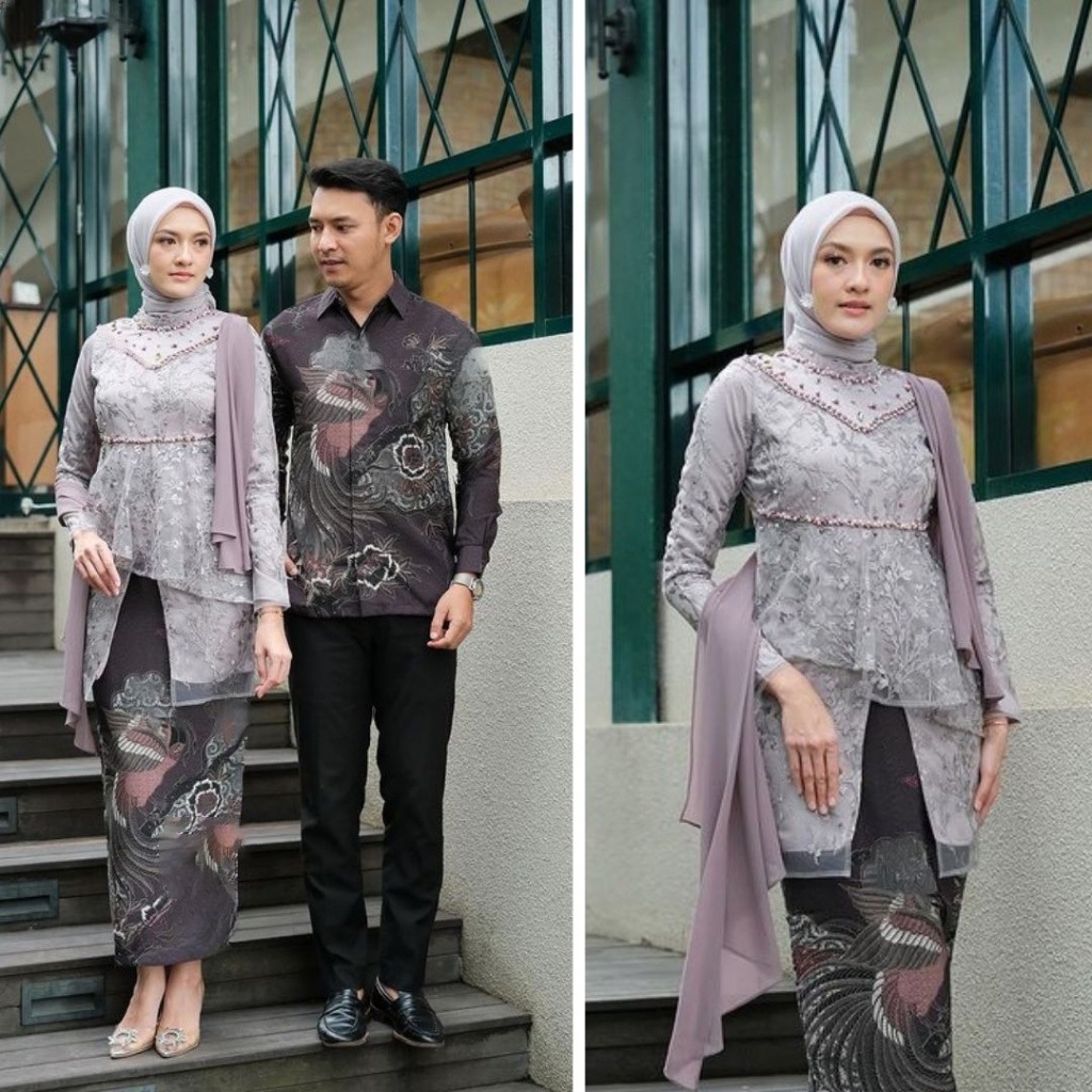 Kebaya Kaluna Couple By Callystaclothes Kebaya Modern Kebaya Wisuda Lamaran Tunangan Kutu Baru Terba