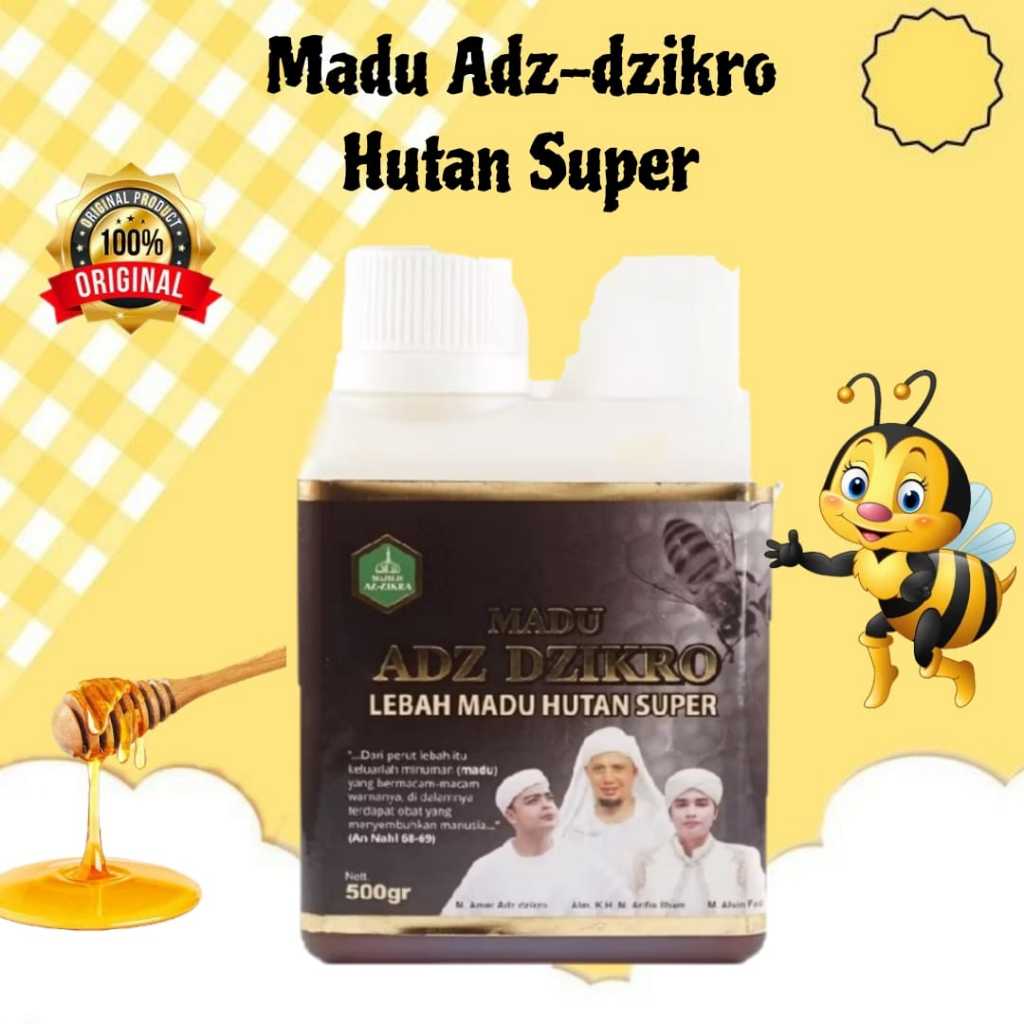 

MADU ADZ DZIKRO Lebah Madu HUTAN SUPER 500 GR |Harga Grosir|