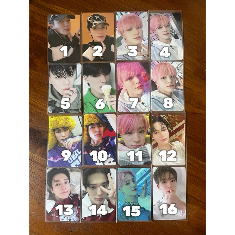 PHOTO CARD OFFICIAL JENO, pc jeno selimut, jeno candy, jeno beatbox