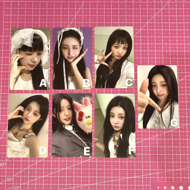 photocard official illit | wonhee, minju, moka, iroha, yunah