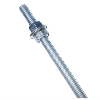 Long Drat/As Drat/As Terot Drat + Mur +Ring Komplit 8mm Panjang 1meter