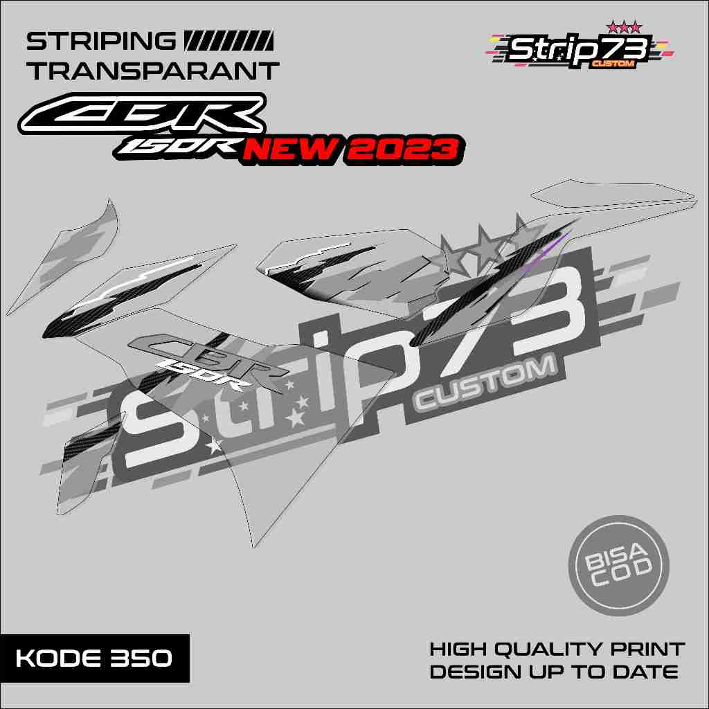 350 STRIPING TRANSPARAN CBR 150R NEW 2023 - STRIPING TRANSPARAN CBR 150R NEW 2023 PREMIUM