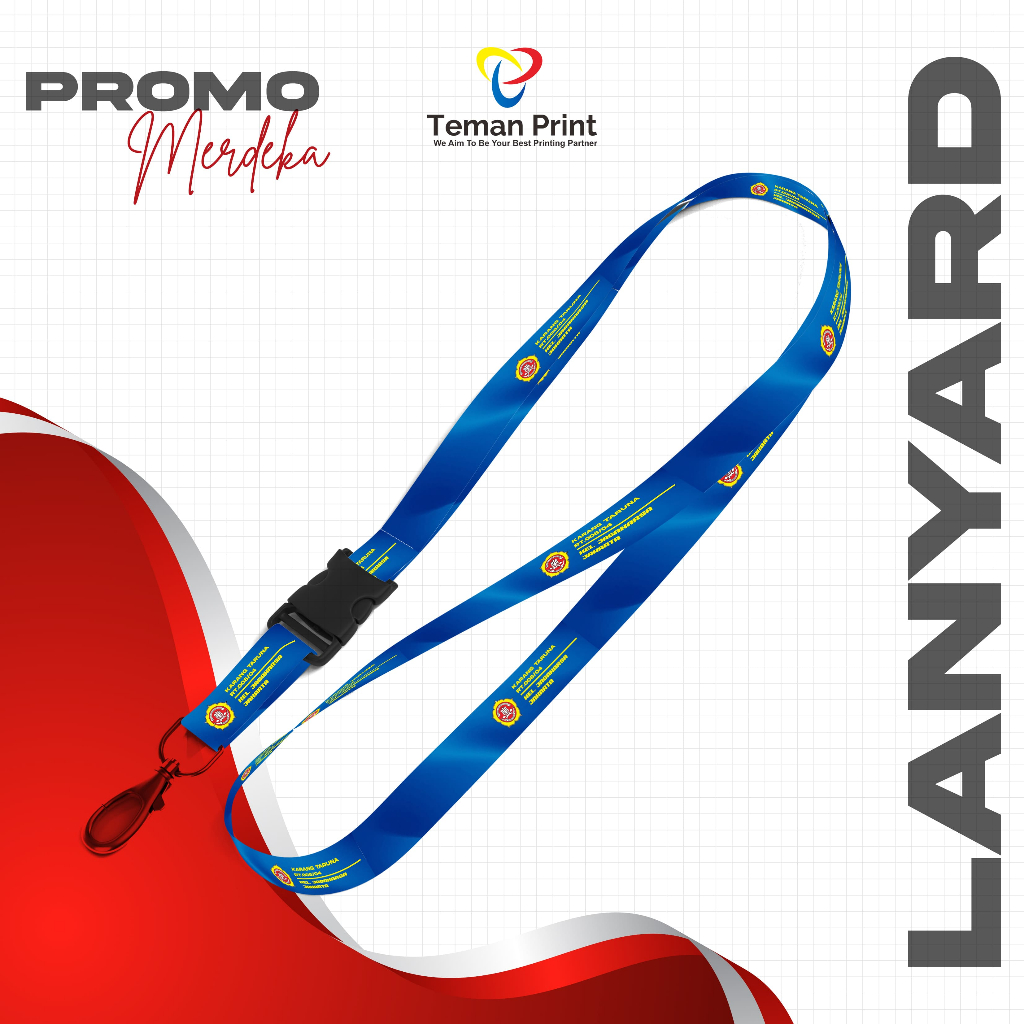 Teman Print Lanyard Panitia 17 Agustus Kalung Name Tag Id Card Panitia 17 Agustusan