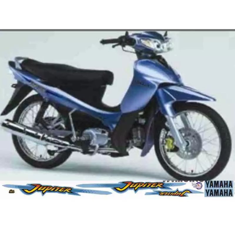 Sticker striping motor yamaha jupiter 2001 copy original LIS MOTOR JUPITER 2001 print cutting tahan 