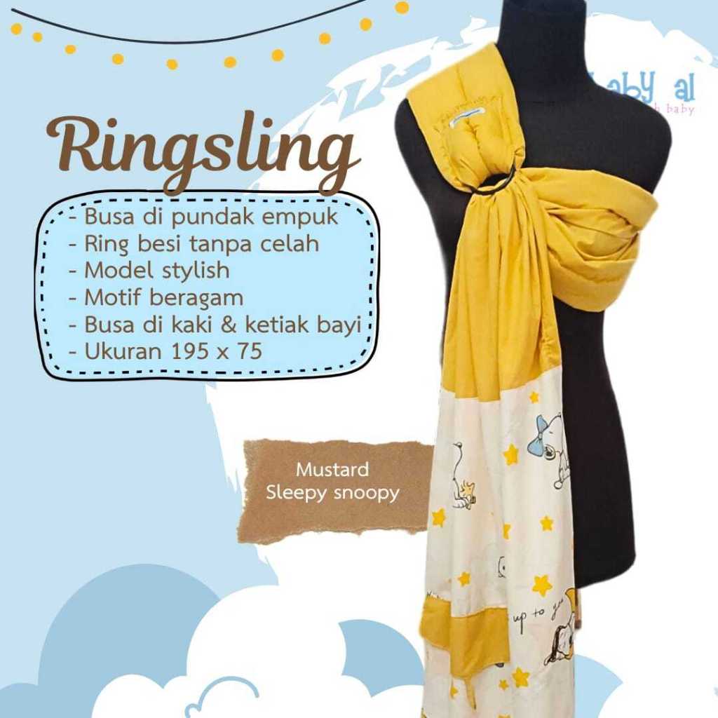 Gendongan Ring Sling Baby-AL - Gendongan Bayi Ring Sling