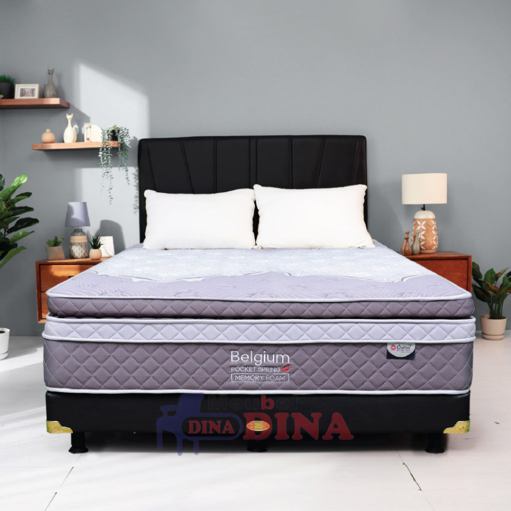 Central Kasur Spring Bed Belgium (Setara Imperium) Set atau Matras Only