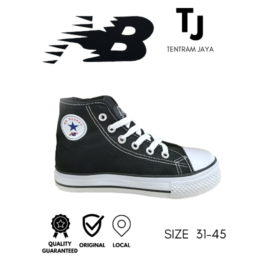 SEPATU CONVERSE HITAM PUTIH TINGGI TALI SEPATU MB SEPATU MASTER BASKET SEPATU ANAK SEPATU WANITA SEP
