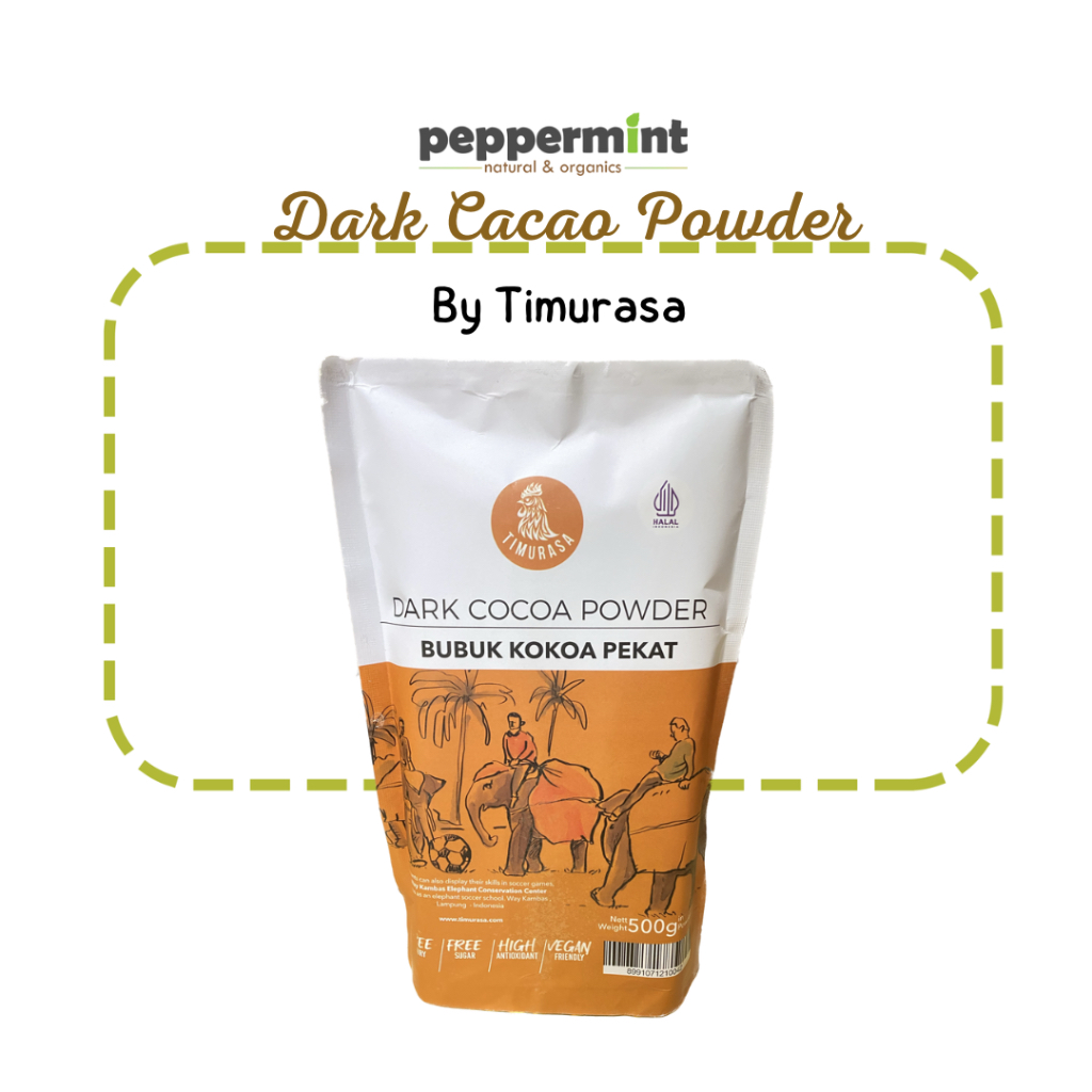 

TIMURASA 100% Dark Cocoa Powder / Bubuk Cokelat (500 gram)