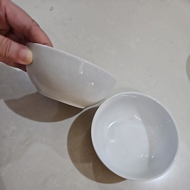 mangkok putih polos ex resto